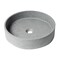 Alfi Brand 17" Round Solid Concrete Gray Matte Above Mount Bathroom Sink ABCO17R - alternate 7